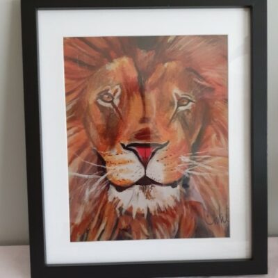 Print of Lion by Cwhite Art