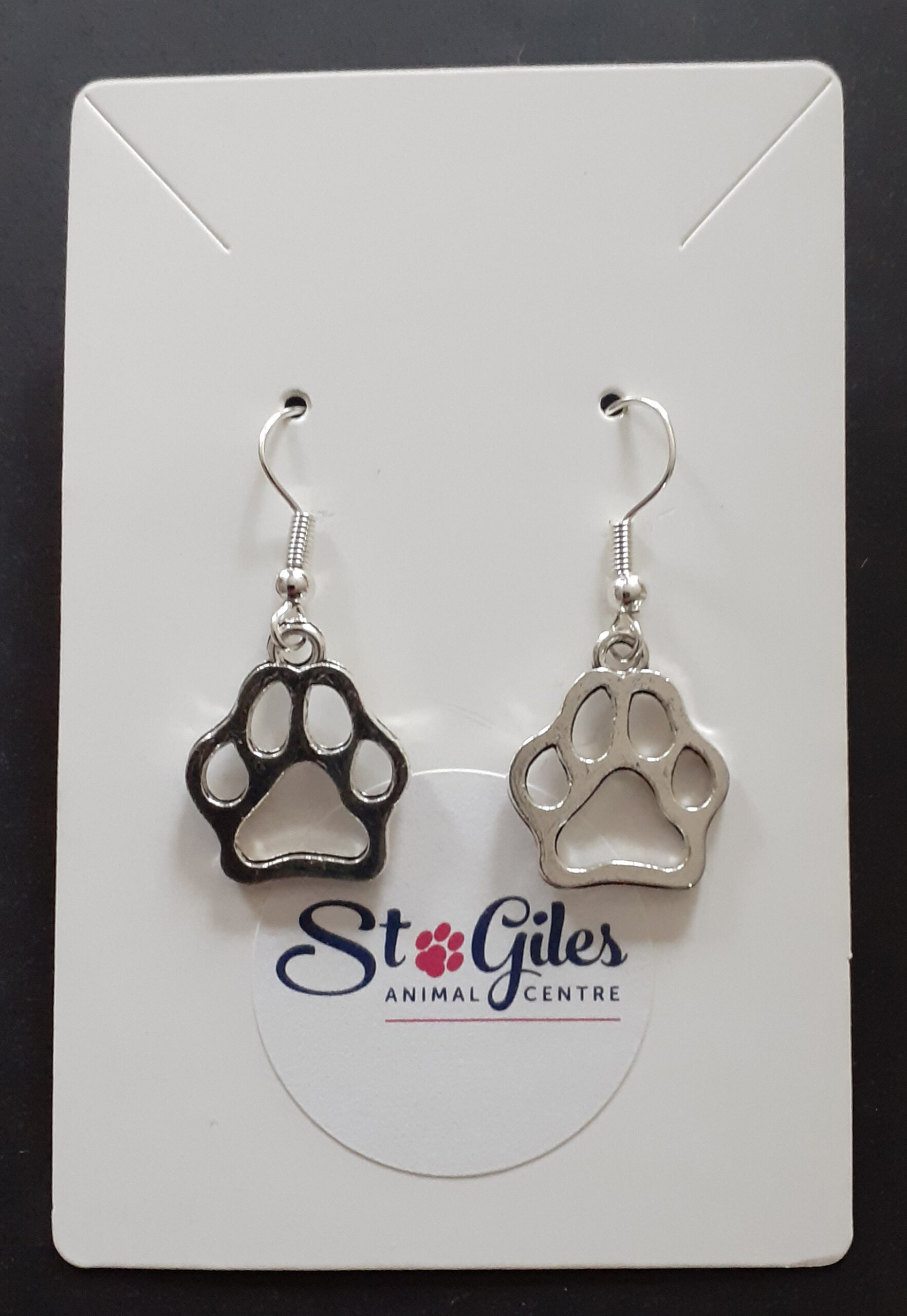 Earrings - Paw Print Design