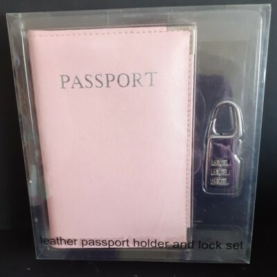 Leather Passport Holder & Lock