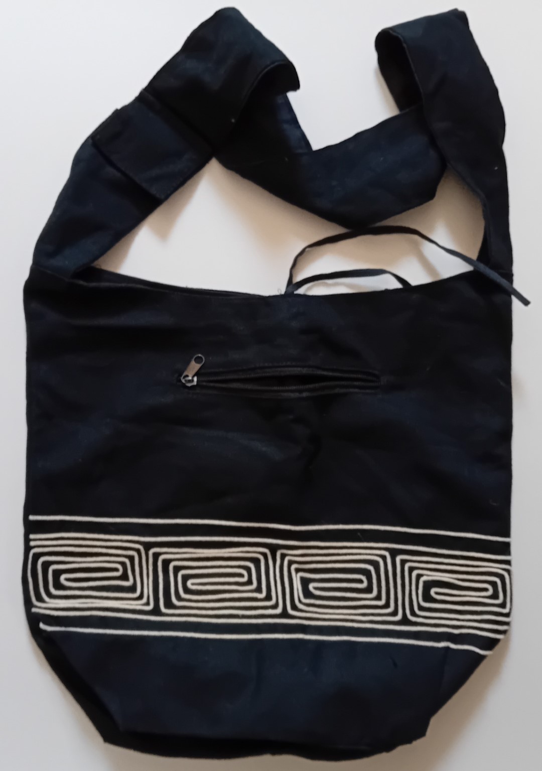 Black Canvas Shoulder Bag