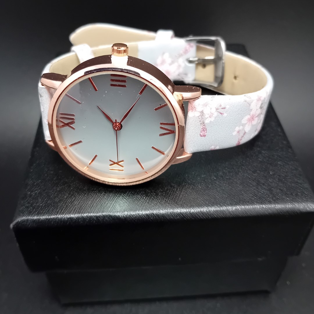 Pretty Watch with Floral Strap