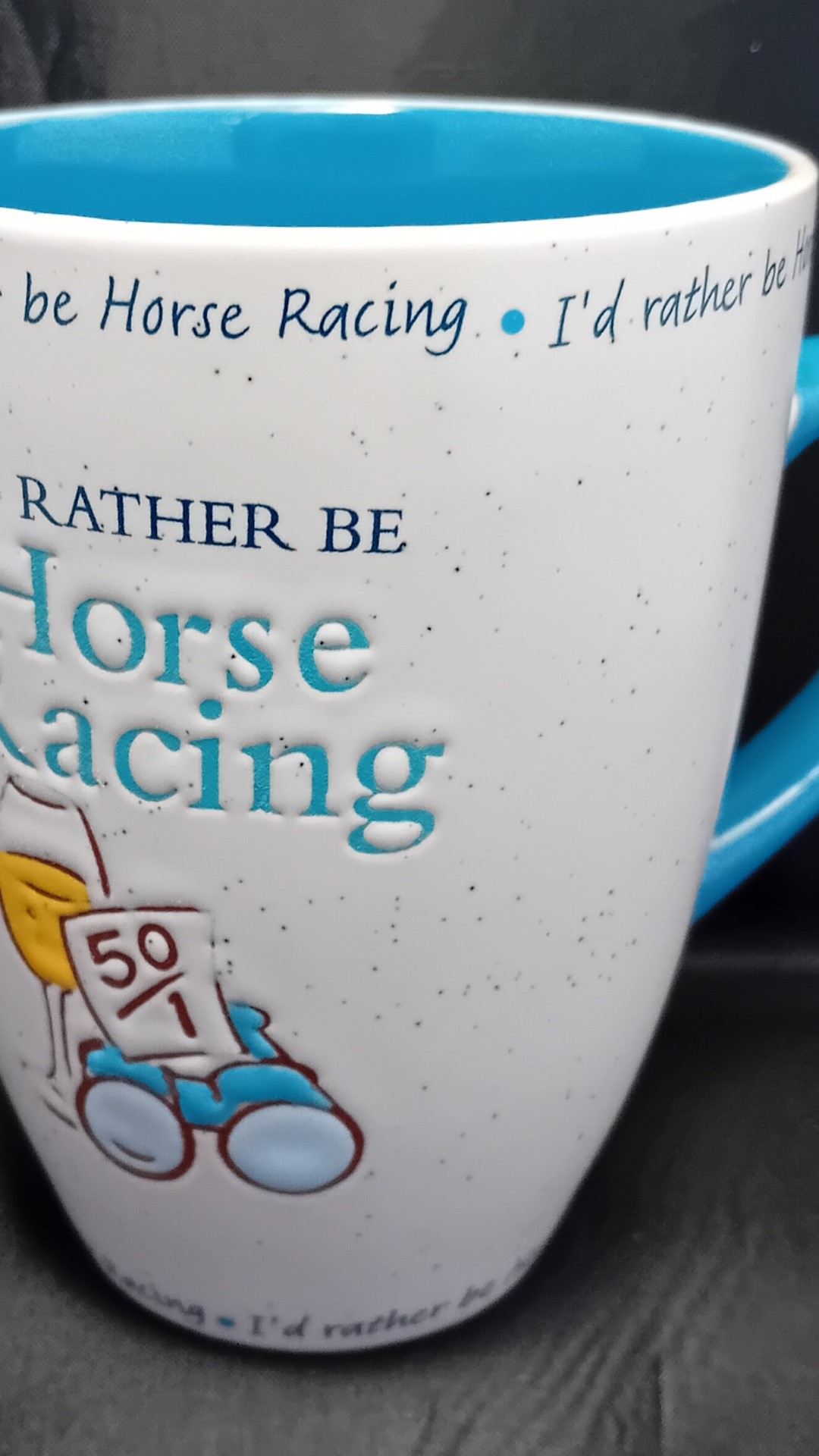 A Stoneware Mug for Horse Racing Lovers