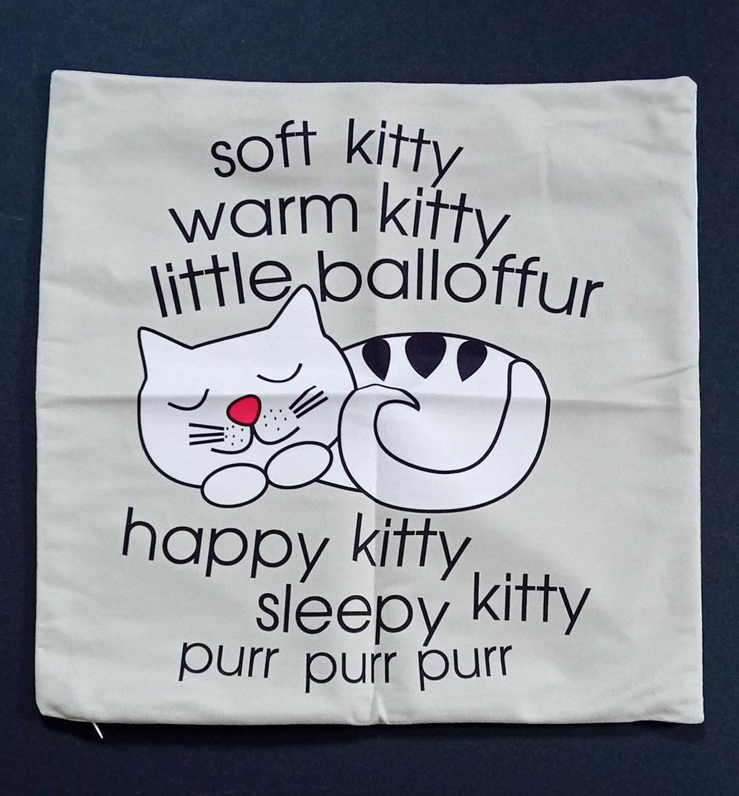 Soft Kitty Cushion Cover