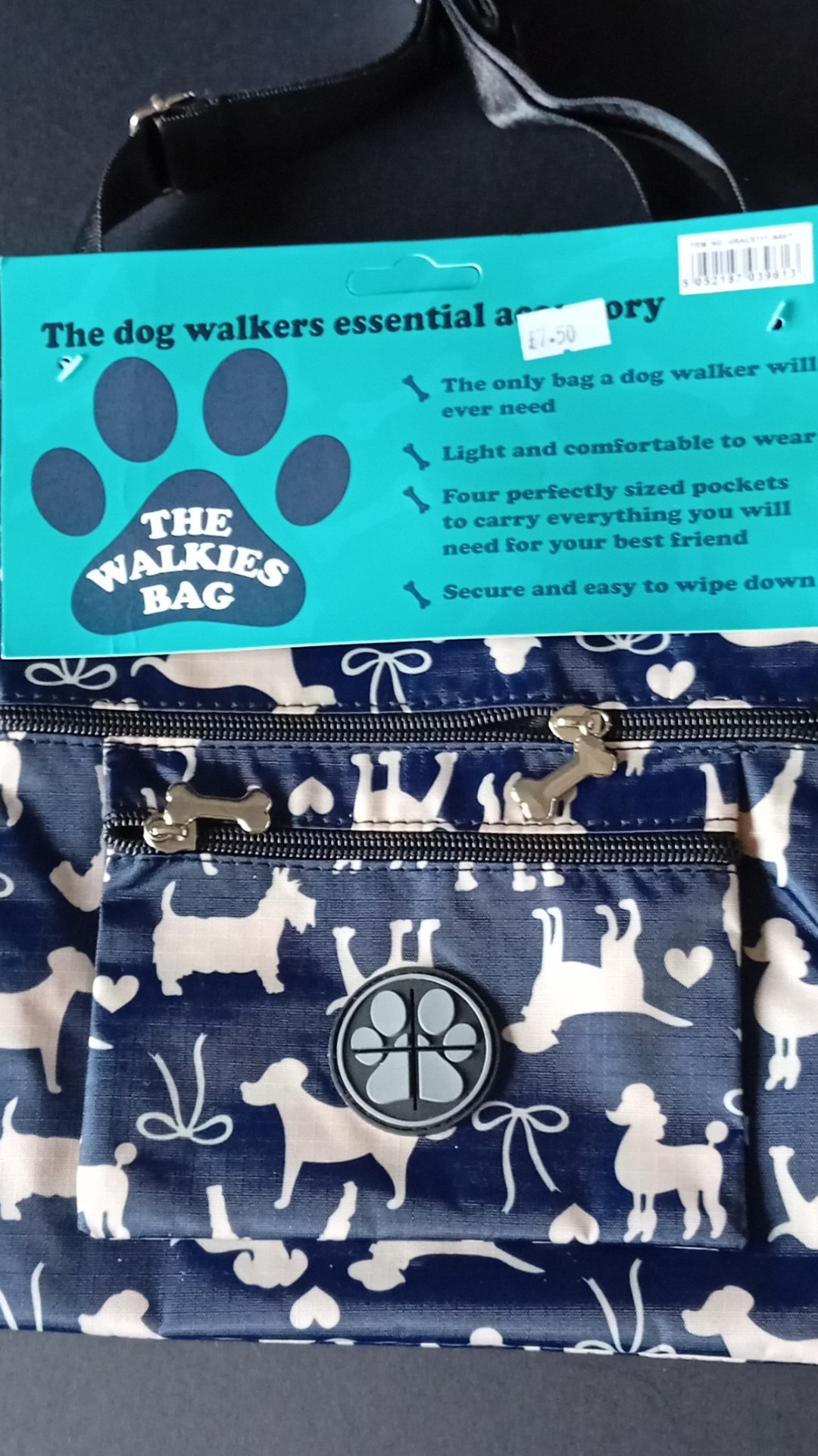 The Walkies Bag - dark blue