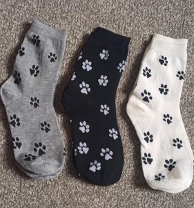 Cute Dog Paw Print Socks