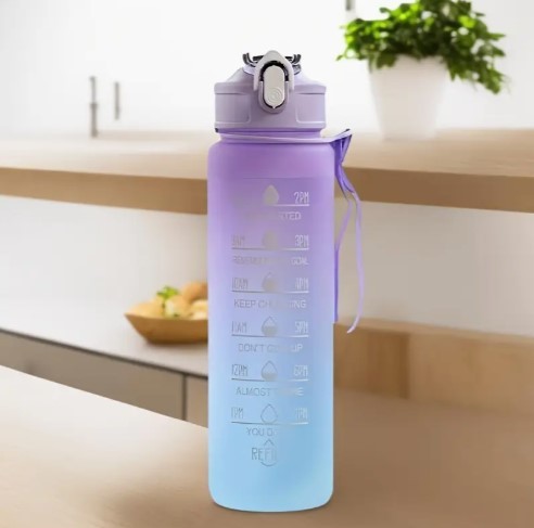 Water Bottle with Time Marker