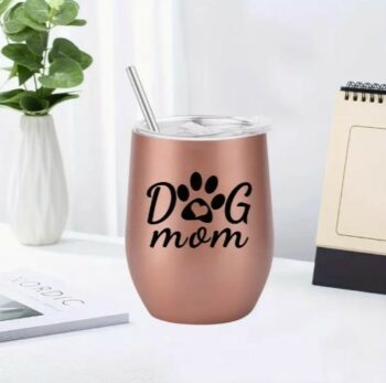 Dog Mum Beer Can themed cup